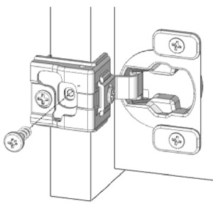 US-Style Soft-Closing Hinge With 2D Adjustment (one-way)